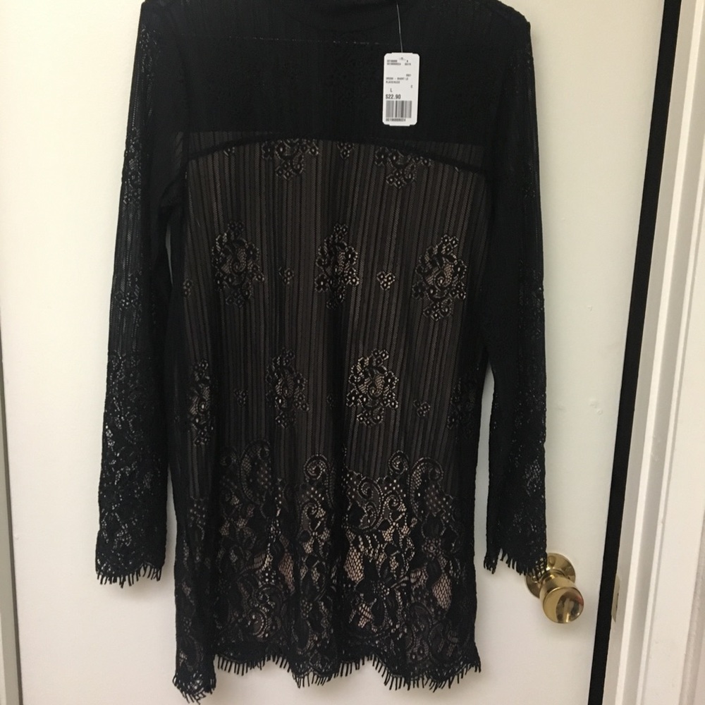 Black lace dress